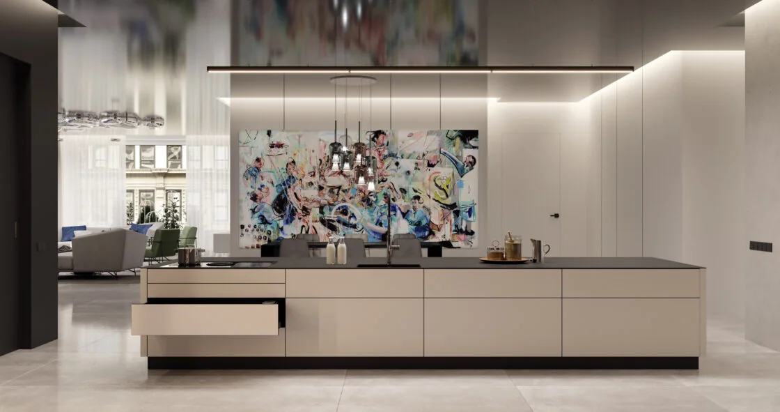 Bachelor Flat Interior Design (hi-end) & CGI | Danica