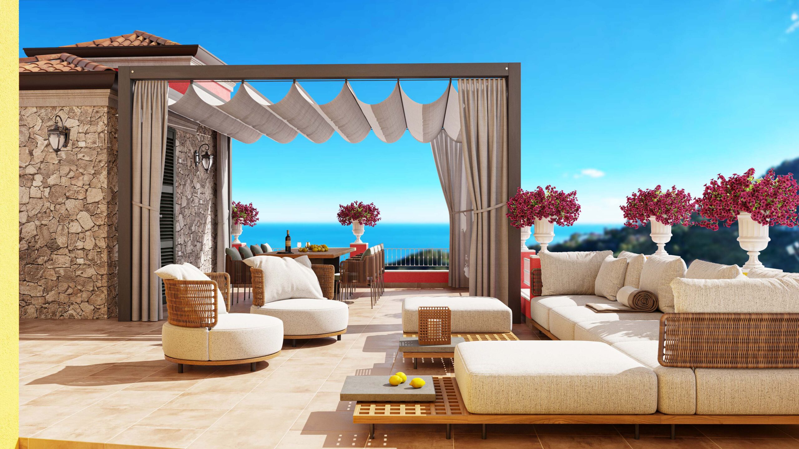 Interior design Ventimiglia — Casa Carli 2BR Concept, CGI & 3D Tour | Danica Space