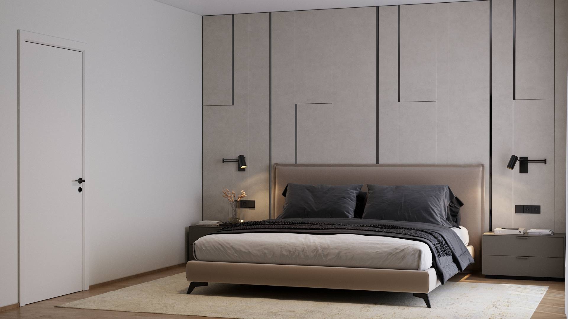 Vienna apartments interior design - luxury living room CGI