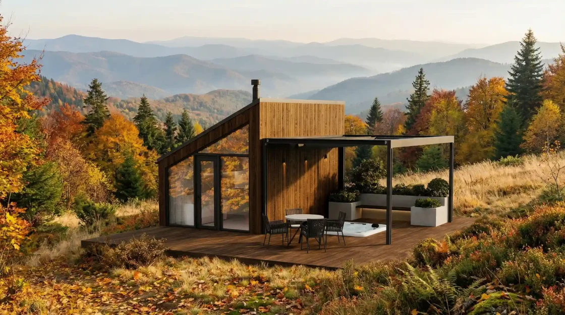 Modular house design — ATAK – compact cabin for scalable hospitality