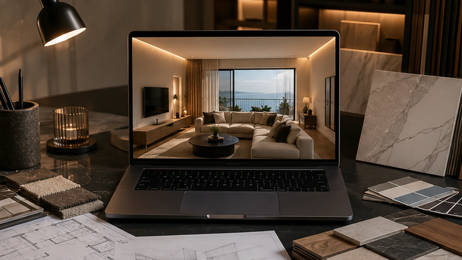 CGI visualization created before renovation to test interior design decisions