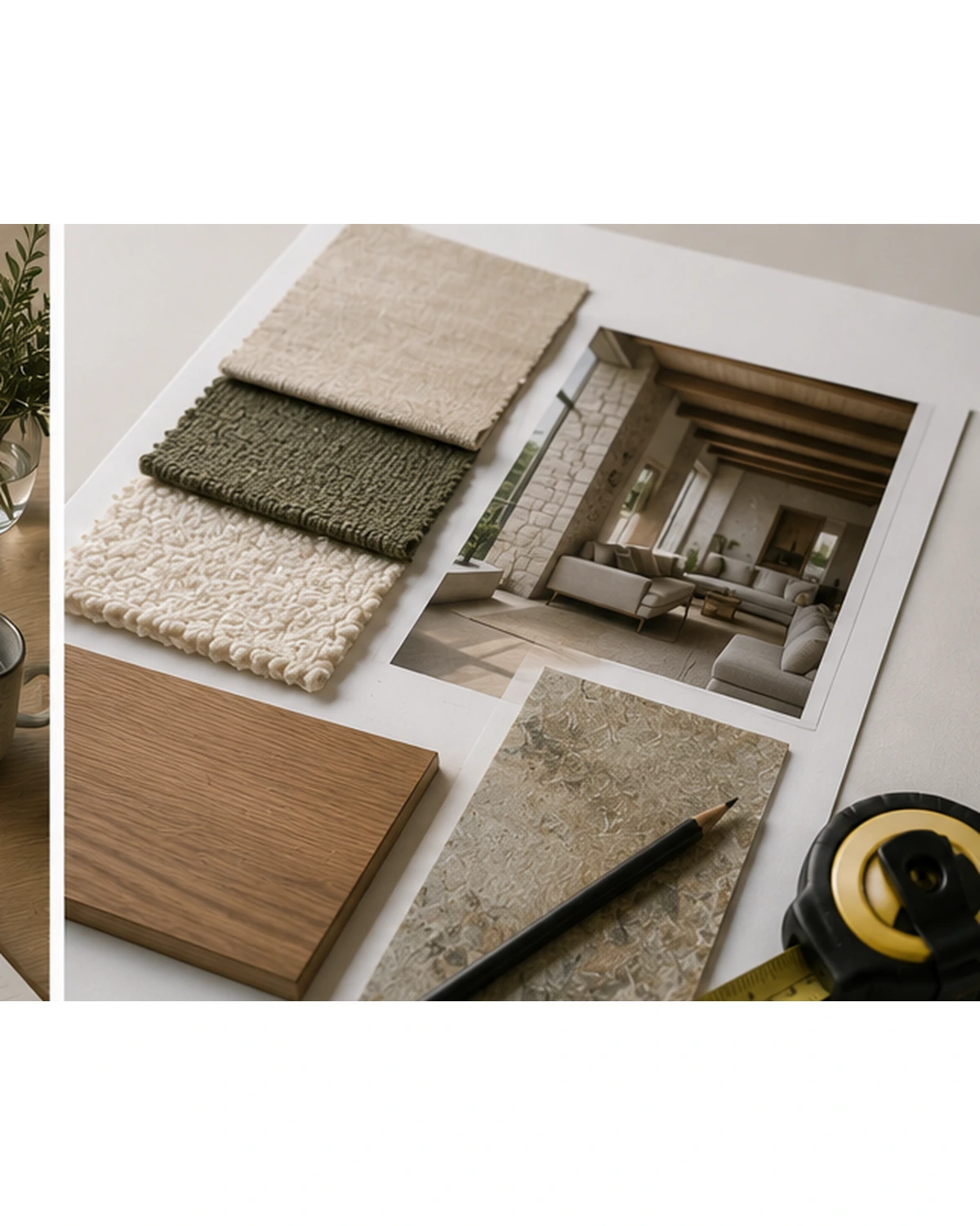 Renovation brief moodboard detail for renovation project brief