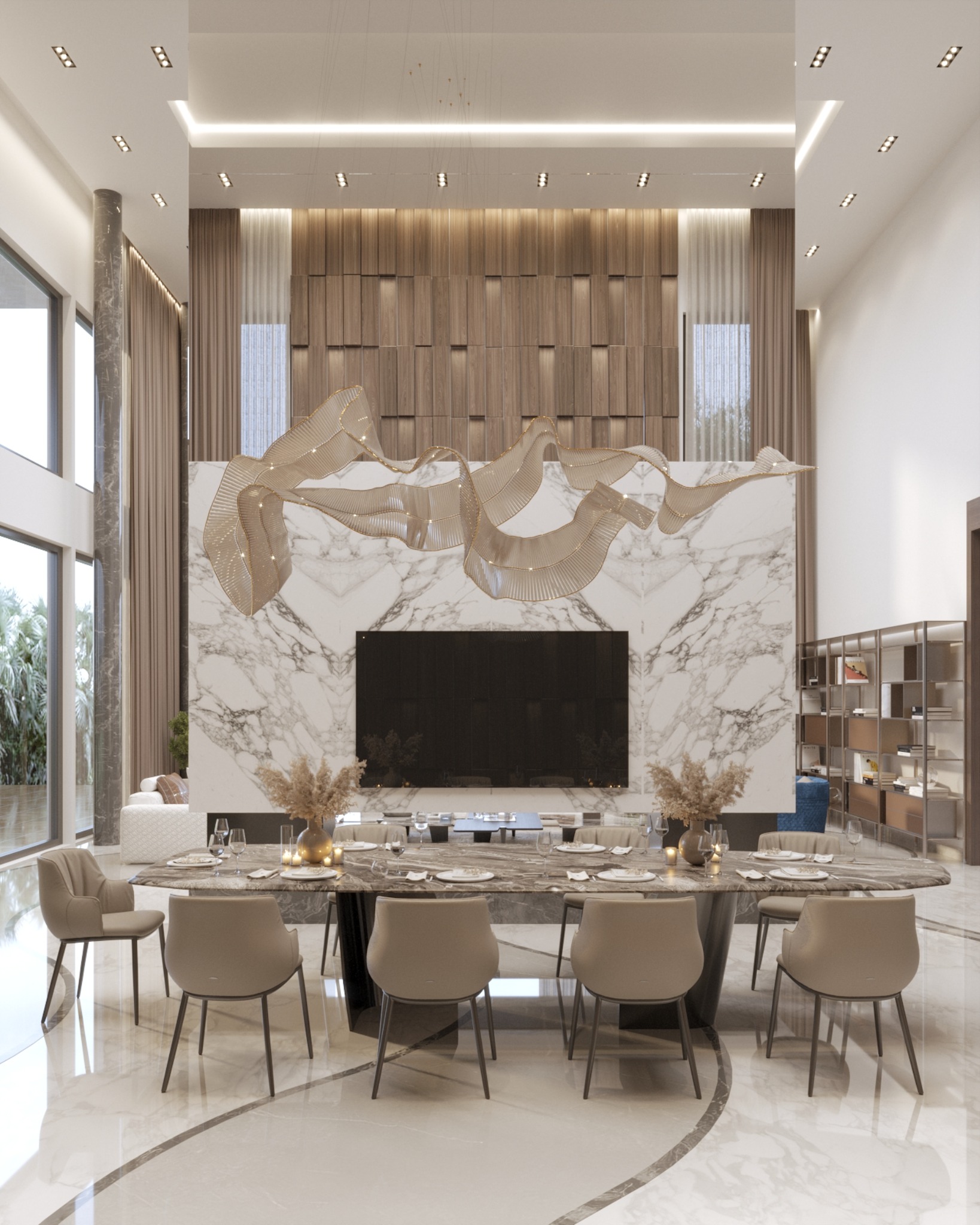 Funchal ten villas interior dining hall
