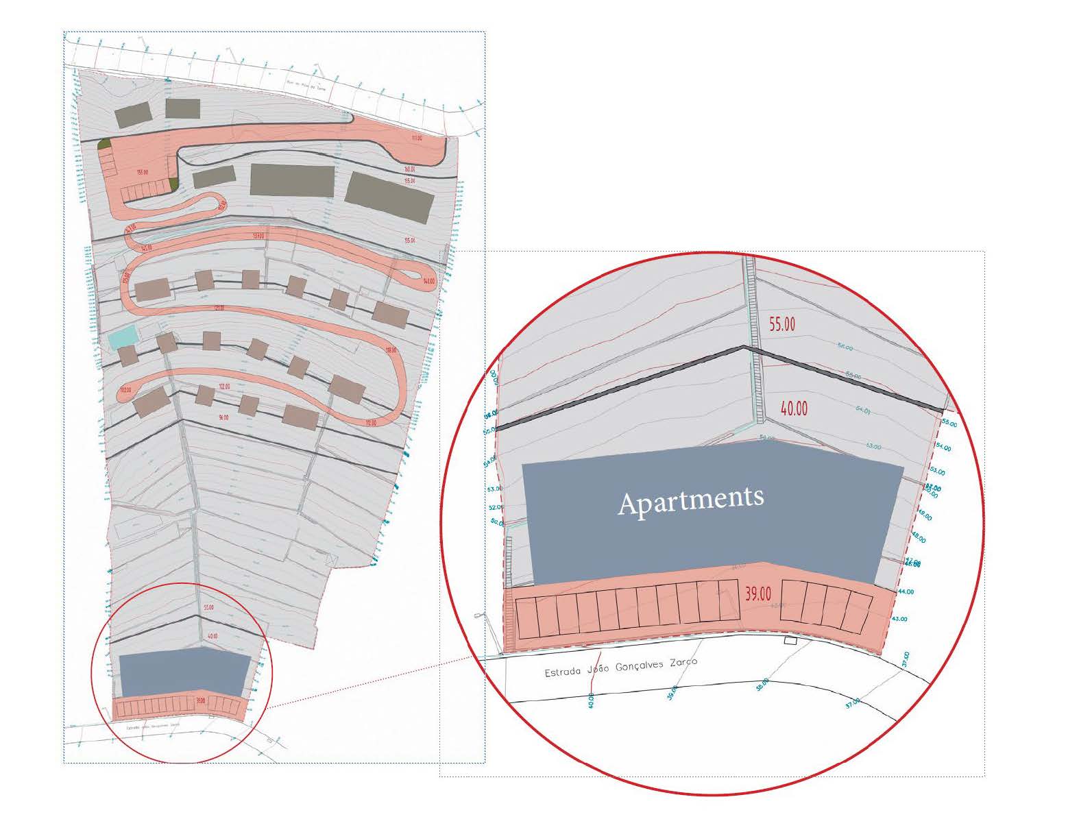 Madeira Apartments + Hotel Phased planning diagram